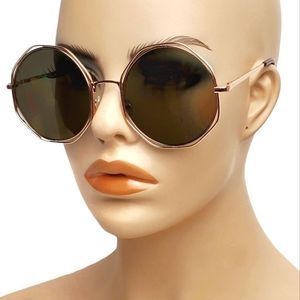 Gold Oversize Sunglass Metal, Beach Shades Women Teen, Festival Club Pool Gift
